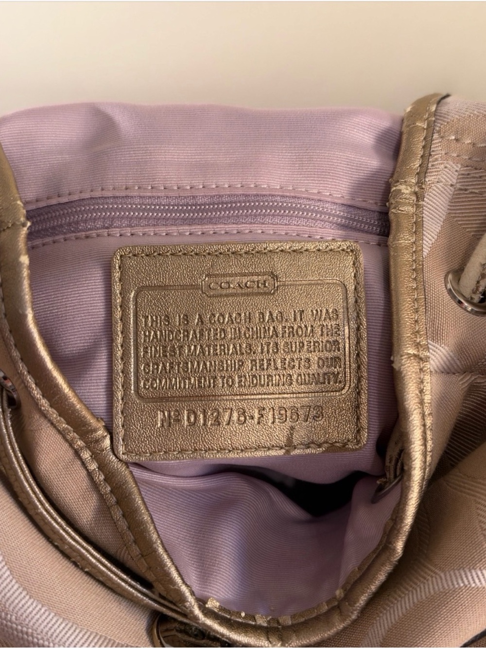 Coach Signature Canvas Drawstring Mini Backpack - Picture 6 of 9
